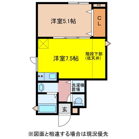 フィラーレ富の原　D棟の物件間取画像